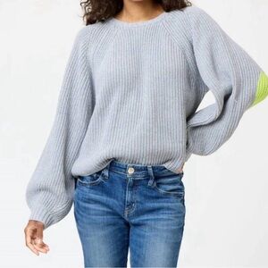 Kerri Rosenthal Grey Ricki Imperfect Heart Sweater